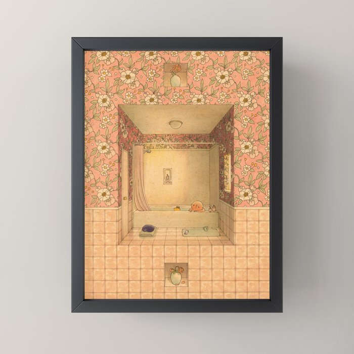 Bath in Pink Mini Art Print Gallery Image 3
