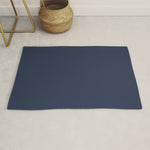 INDIGO BLUE Deep Navy solid color Rug Gallery Image 1