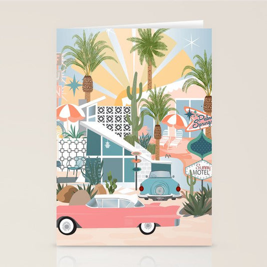 Retro Palm Springs Stationery Card Gallery Image 2
