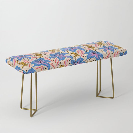 Tigers & Tiger Lilies â Blue & Yellow Bench Gallery Image 2