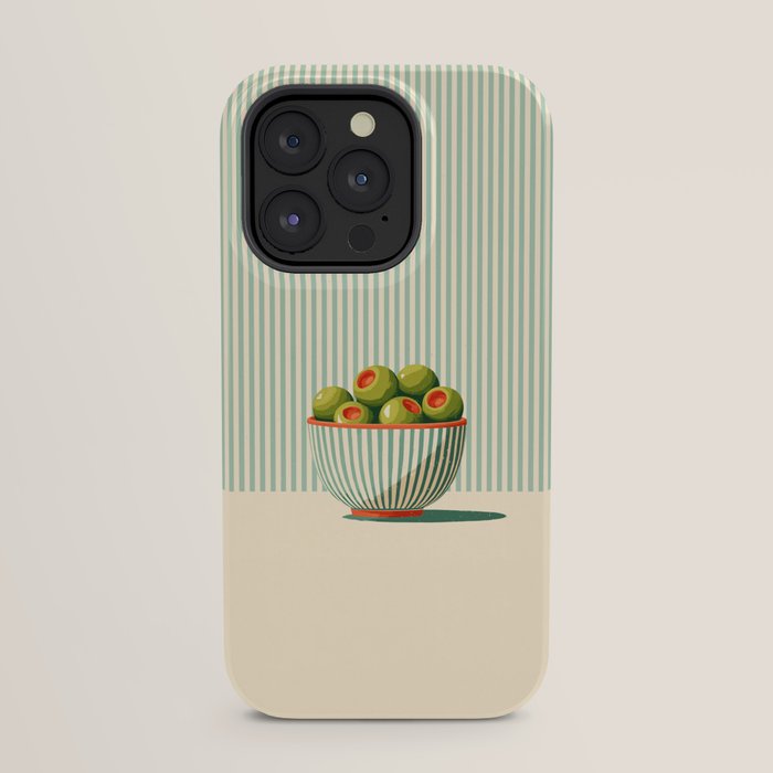 Retro Olive Bowl Illustration iPhone Case Gallery Image 23