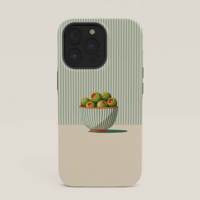 Retro Olive Bowl Illustration iPhone Case Gallery Image 35