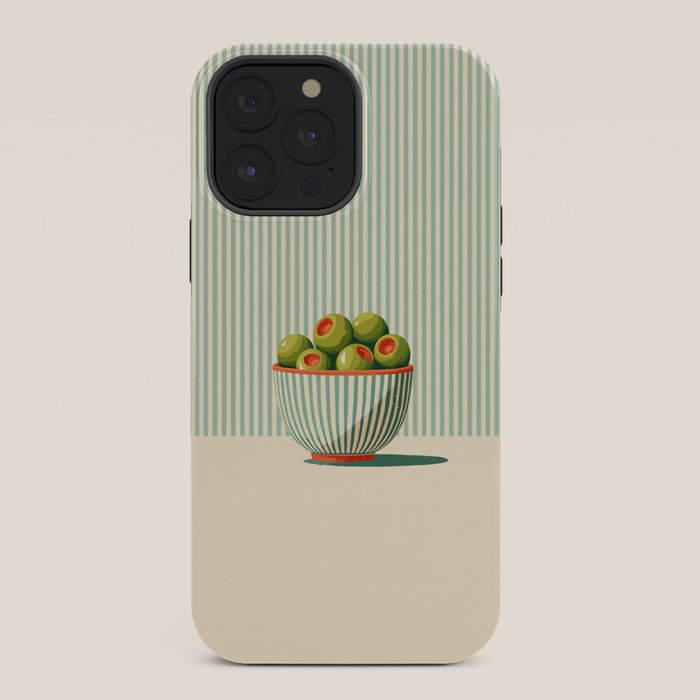 Retro Olive Bowl Illustration iPhone Case Gallery Image 36