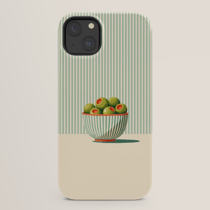 Retro Olive Bowl Illustration iPhone Case Gallery Image 30