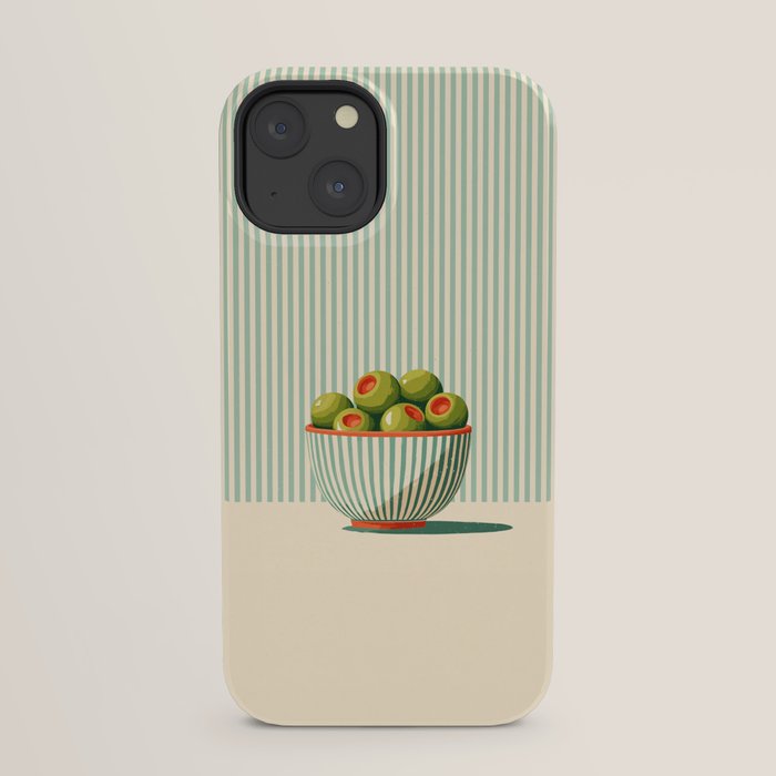 Retro Olive Bowl Illustration iPhone Case Gallery Image 29