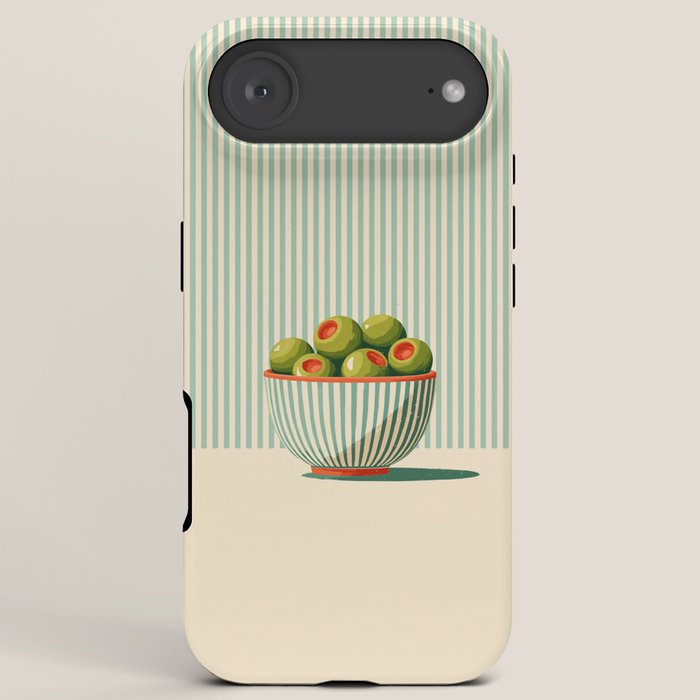 Retro Olive Bowl Illustration iPhone Case Gallery Image 6