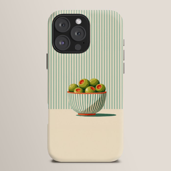 Retro Olive Bowl Illustration iPhone Case Gallery Image 16