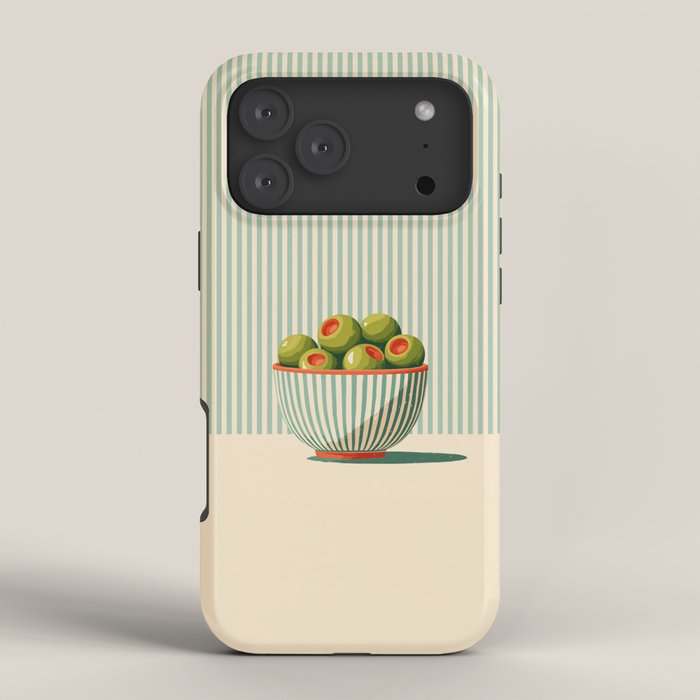 Retro Olive Bowl Illustration iPhone Case Gallery Image 4