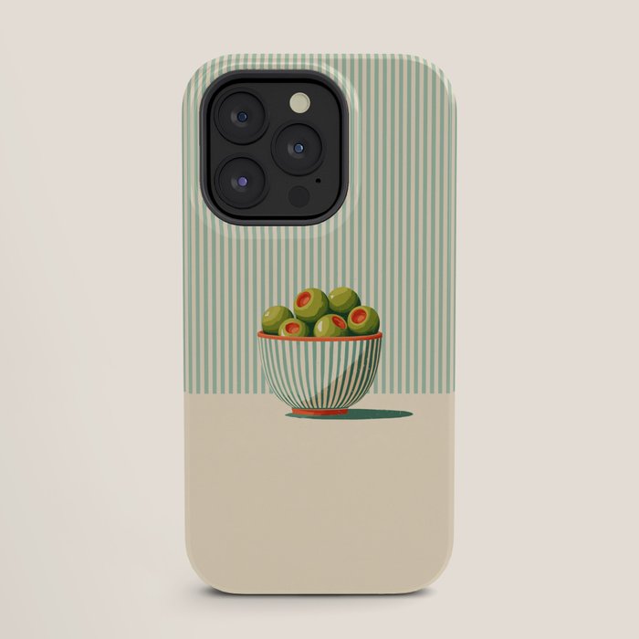 Retro Olive Bowl Illustration iPhone Case Gallery Image 27