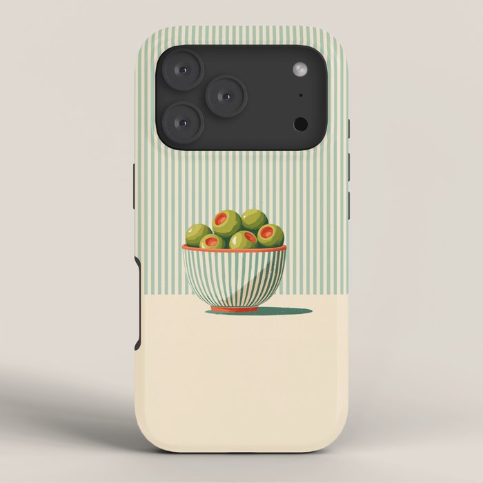 Retro Olive Bowl Illustration iPhone Case Gallery Image 3