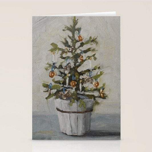 Christmas Tree in a Bucket Stationery Card Gallery Image 1