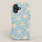 Vintage marine starfish sea animal pattern iPhone Case Gallery Image 1