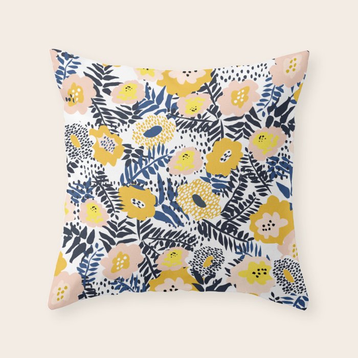 Happy life and fresh design: Summer greetings Throw Pillow Gallery Image 6