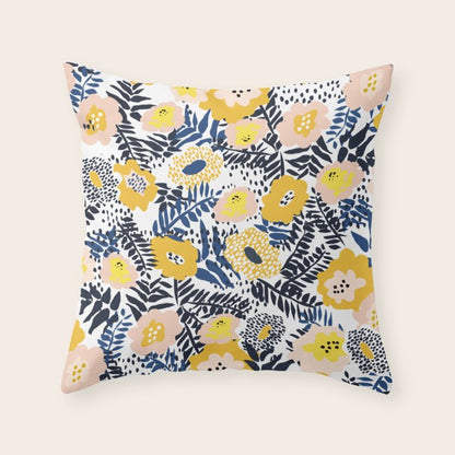 Happy life and fresh design: Summer greetings Throw Pillow Gallery Image 6