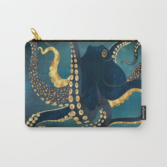 Metallic Octopus IV Carry All Pouch Gallery Image 1