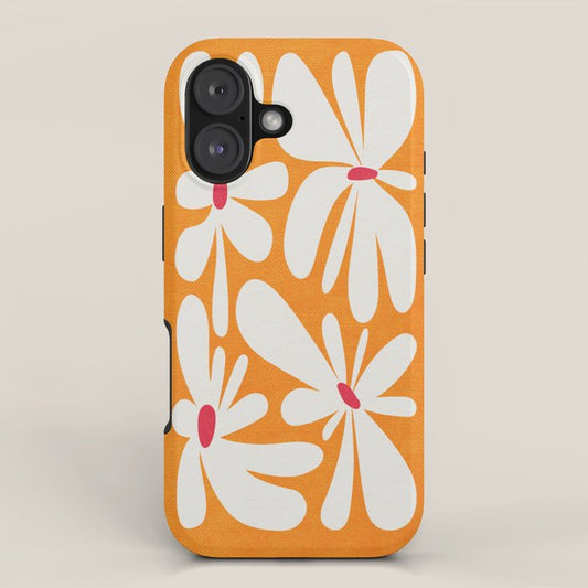 Bloom: Tangerine Matisse Color Series 03 iPhone Case Gallery Image 1