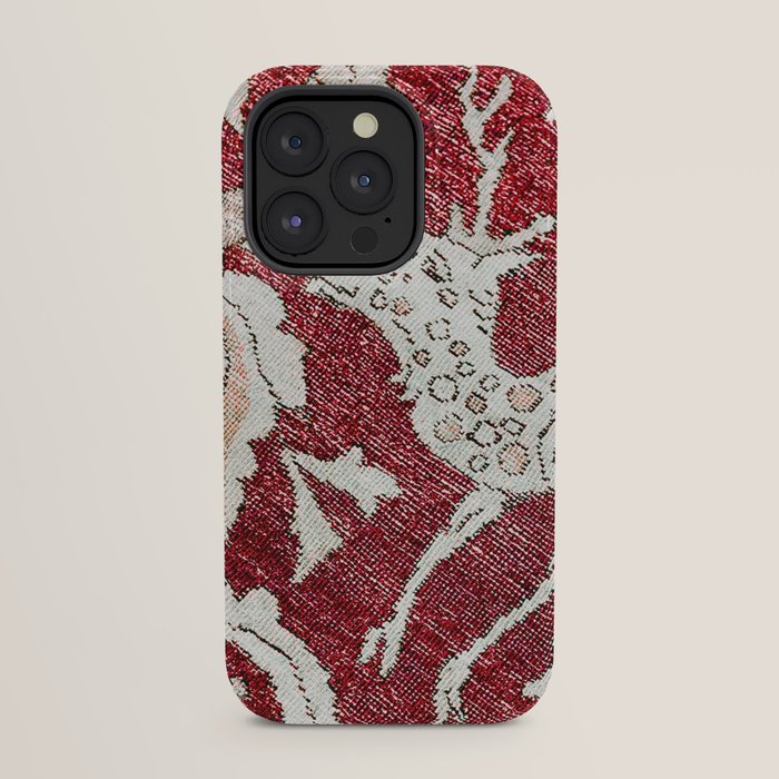 Spotted Fawn From Antique Persian Animal Rug Print iPhone Case Gallery Image 23