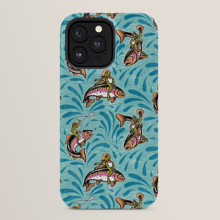 Rodeo Frogs - Aqua iPhone Case Gallery Image 24