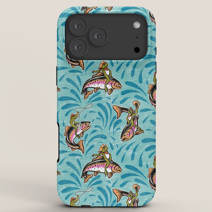Rodeo Frogs - Aqua iPhone Case Gallery Image 8
