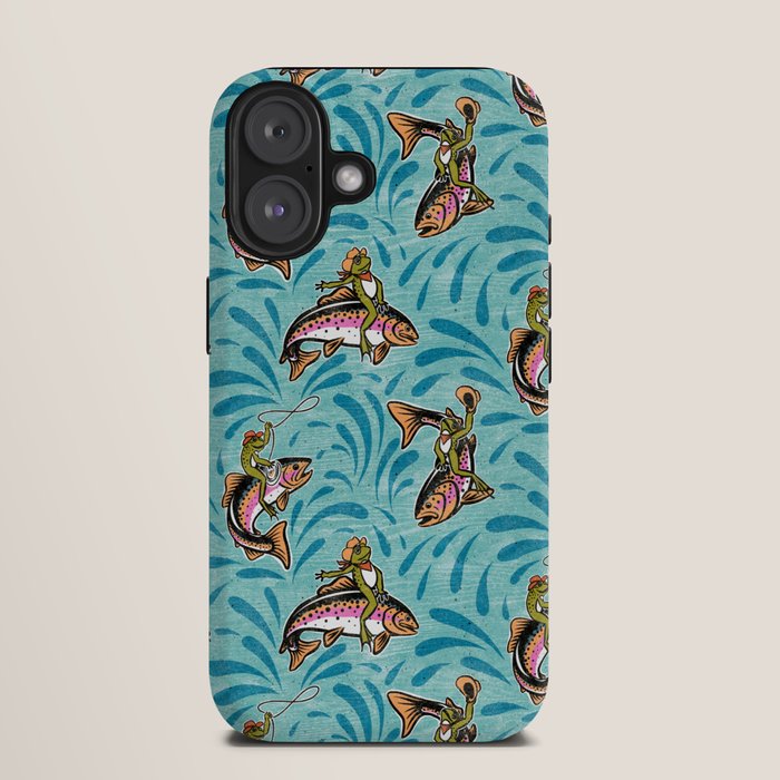 Rodeo Frogs - Aqua iPhone Case Gallery Image 9
