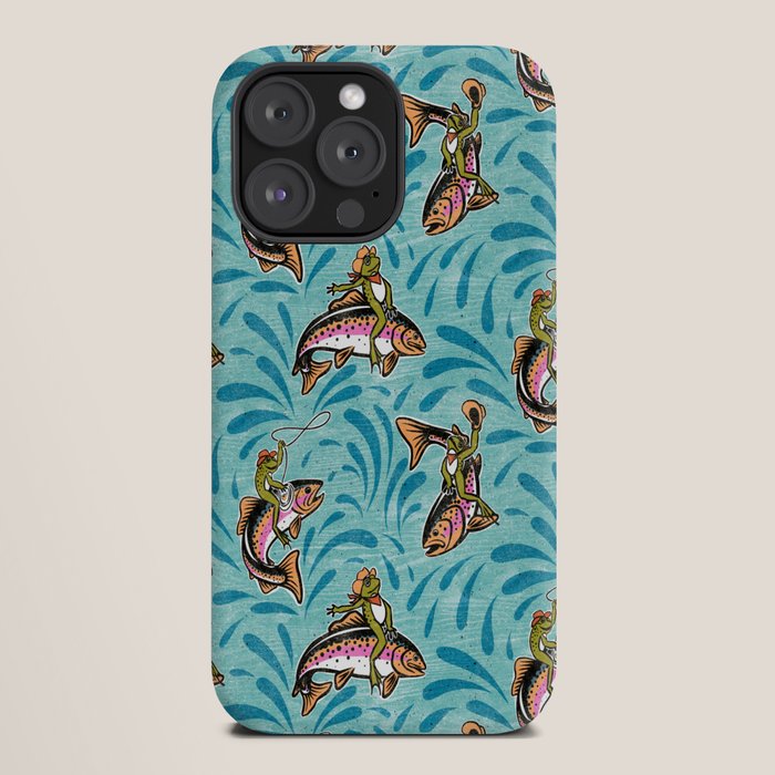 Rodeo Frogs - Aqua iPhone Case Gallery Image 20