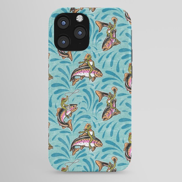 Rodeo Frogs - Aqua iPhone Case Gallery Image 44