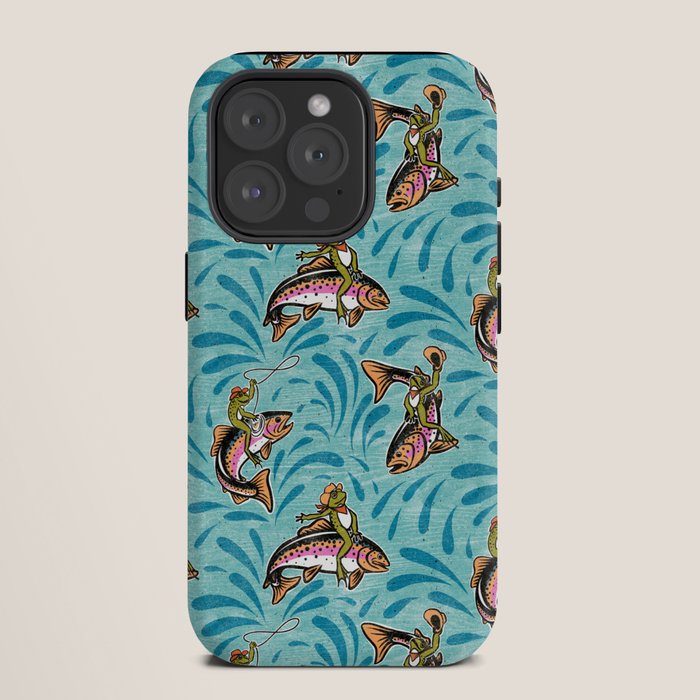 Rodeo Frogs - Aqua iPhone Case Gallery Image 11