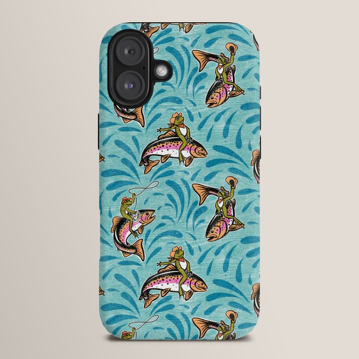 Rodeo Frogs - Aqua iPhone Case Gallery Image 14