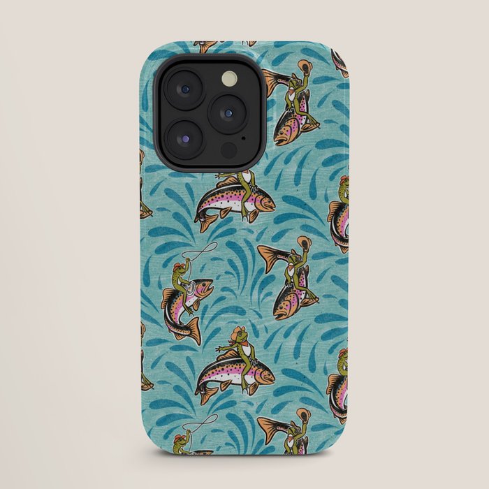 Rodeo Frogs - Aqua iPhone Case Gallery Image 27