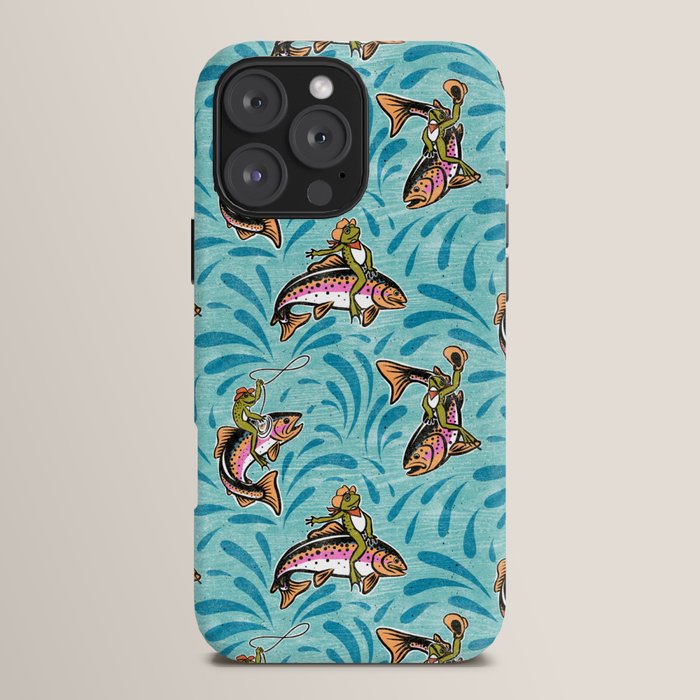 Rodeo Frogs - Aqua iPhone Case Gallery Image 16