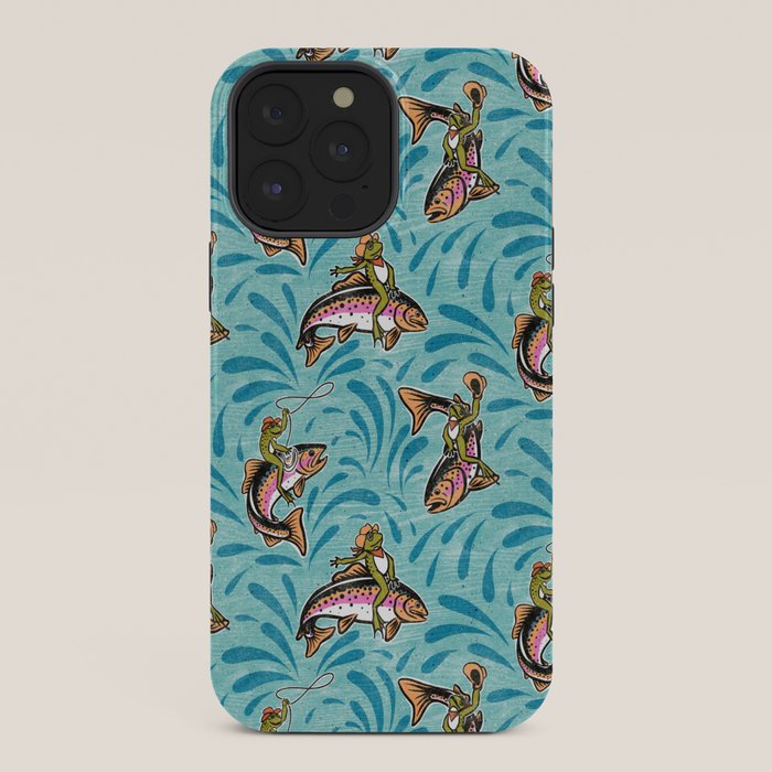 Rodeo Frogs - Aqua iPhone Case Gallery Image 36