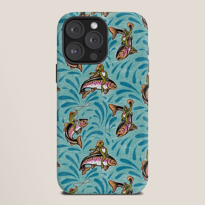 Rodeo Frogs - Aqua iPhone Case Gallery Image 12