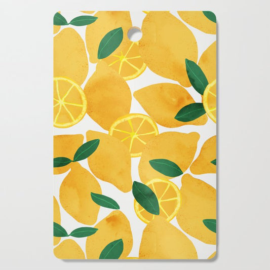 lemon mediterranean still life Cutting Board Gallery Image 1