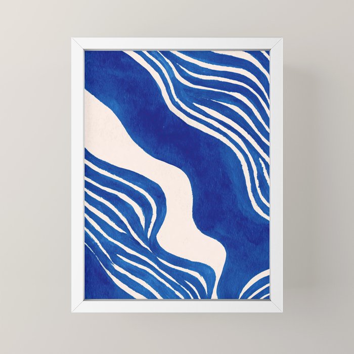 Indigo Flow Mini Art Print Gallery Image 4