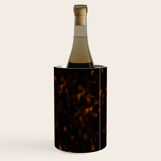 Dark Tortoise Shell Pattern Wine Chiller Gallery Image 1