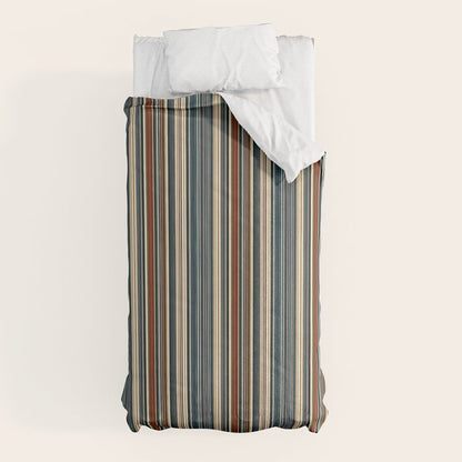 Dark Indigo Tan Stripes Comforter Gallery Image 5