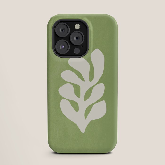 Forest Green Leaf: Matisse Paper Cutouts V iPhone Case Gallery Image 19