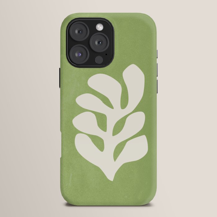 Forest Green Leaf: Matisse Paper Cutouts V iPhone Case Gallery Image 16
