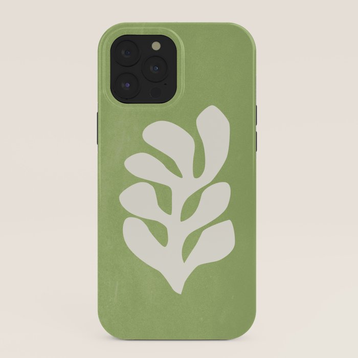 Forest Green Leaf: Matisse Paper Cutouts V iPhone Case Gallery Image 40