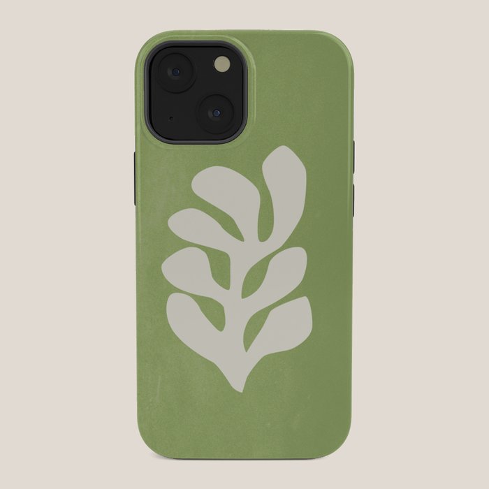 Forest Green Leaf: Matisse Paper Cutouts V iPhone Case Gallery Image 34