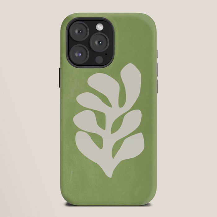 Forest Green Leaf: Matisse Paper Cutouts V iPhone Case Gallery Image 12