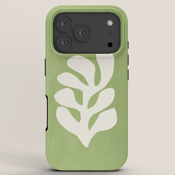 Forest Green Leaf: Matisse Paper Cutouts V iPhone Case Gallery Image 7