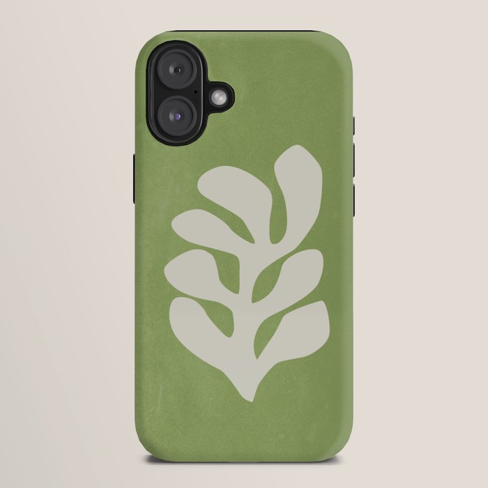 Forest Green Leaf: Matisse Paper Cutouts V iPhone Case Gallery Image 10