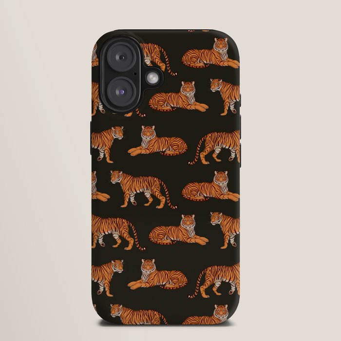 Tigers - Charcoal Black iPhone Case Gallery Image 9