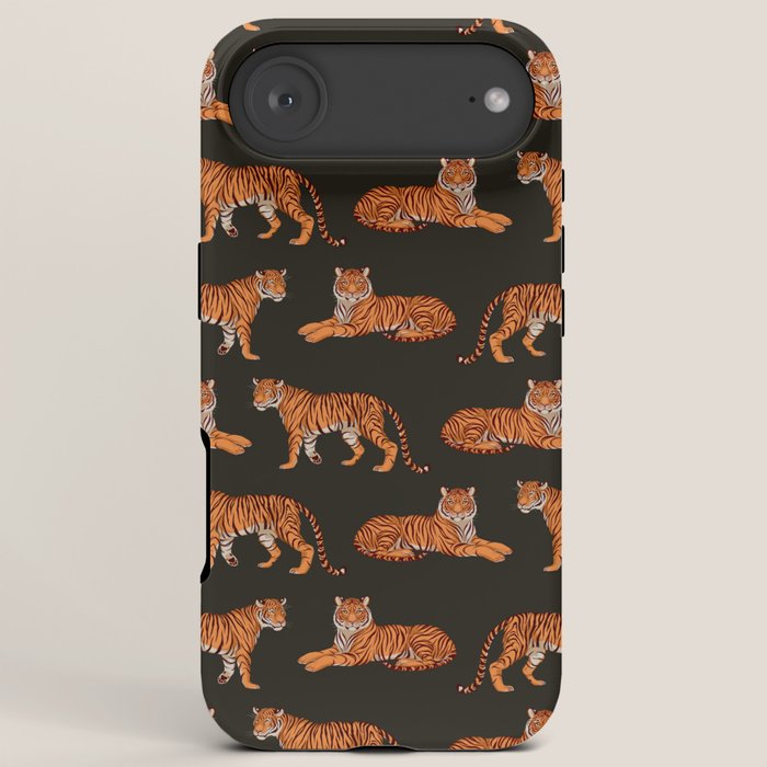 Tigers - Charcoal Black iPhone Case Gallery Image 6