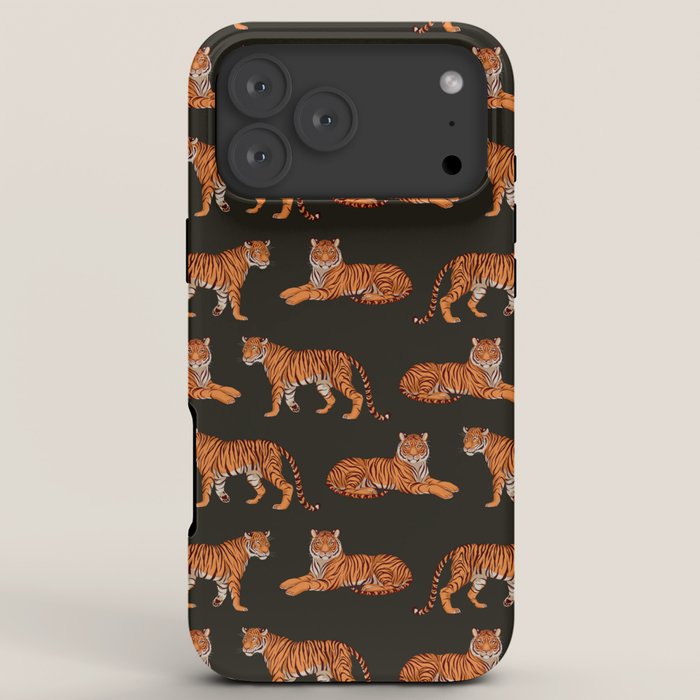 Tigers - Charcoal Black iPhone Case Gallery Image 8