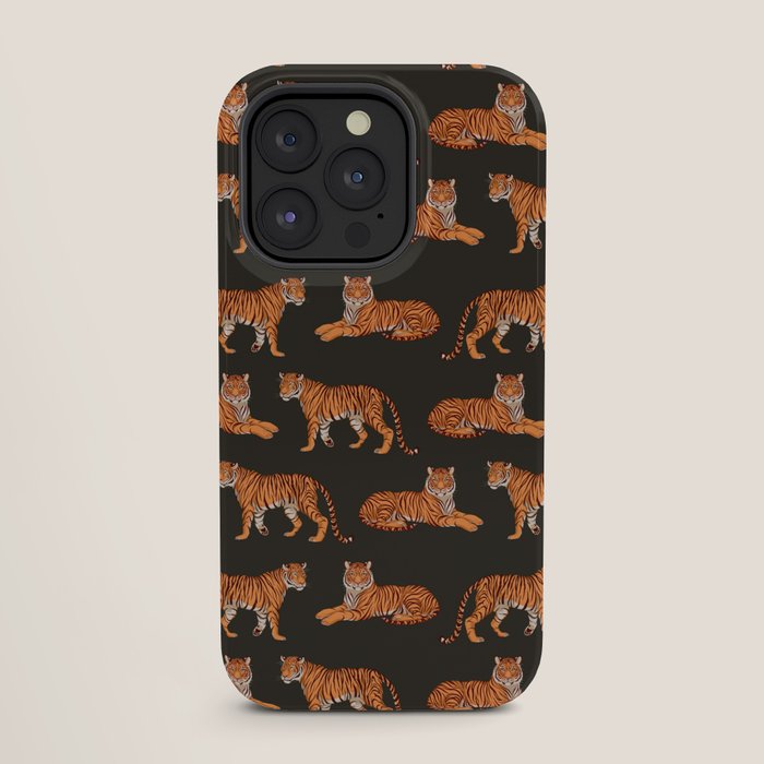 Tigers - Charcoal Black iPhone Case Gallery Image 27