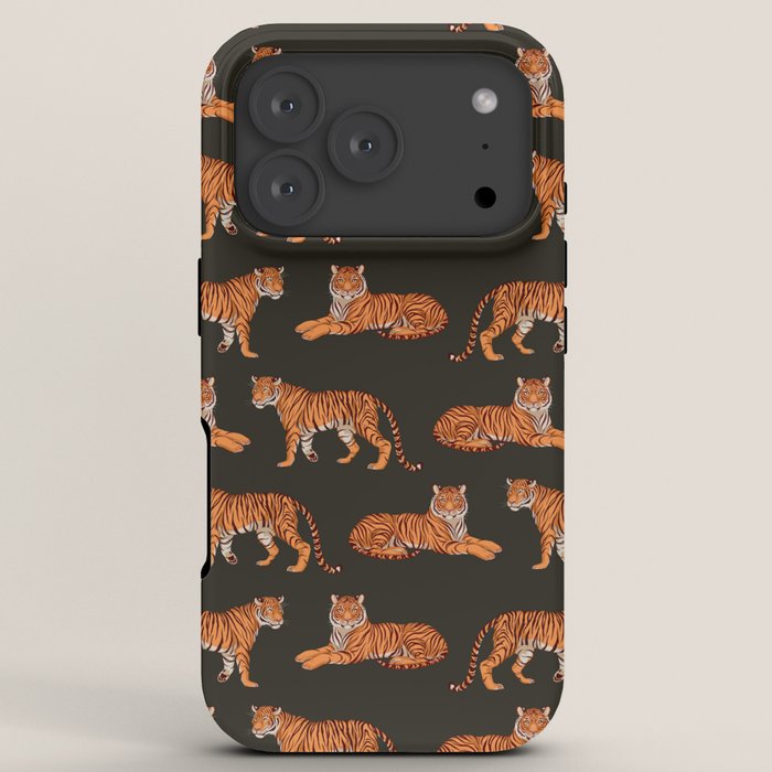 Tigers - Charcoal Black iPhone Case Gallery Image 7