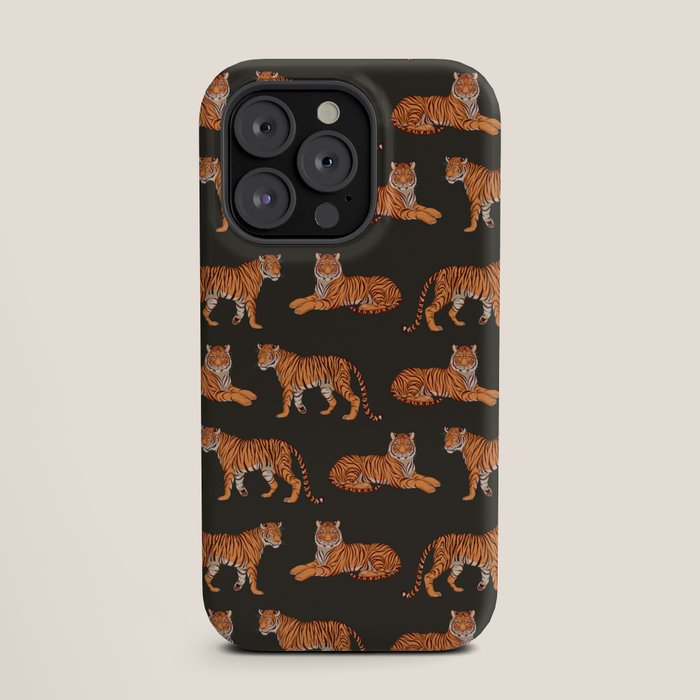 Tigers - Charcoal Black iPhone Case Gallery Image 19