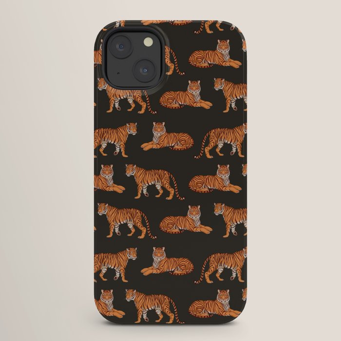 Tigers - Charcoal Black iPhone Case Gallery Image 26